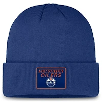Fanatics Edmonton Oilers Authentic Pro Cuffed Knit Hat