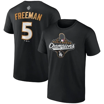 Fanatics Freddie Freeman Los Angeles Dodgers 2025 World Series Champions Name Number T-Shirt