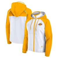 Fanatics Gold Los Angeles Lakers Anorak Raglan Full-Zip Hoodie Jacket