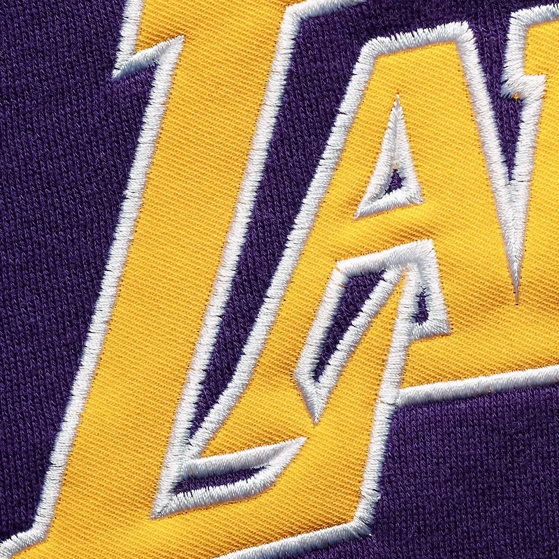 Fanatics /Gold Los Angeles Lakers Big  Tall Double Contrast Pullover Hoodie