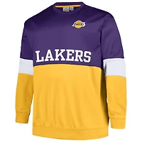 Fanatics Gold Los Angeles Lakers Big  Tall Split Pullover Sweatshirt