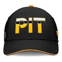 Fanatics Gold Pittsburgh Penguins Authentic Pro Rink Team Code Flex Hat