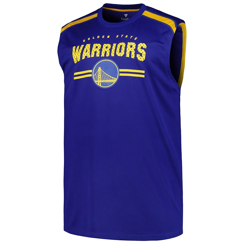 Fanatics Golden State Warriors Big Tall Birdseye Muscle Tank Top