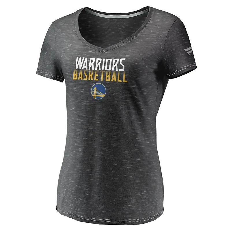 Fanatics Golden State Warriors Double-Fade Space-Dye V-Neck T-Shirt