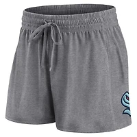Fanatics /Gray Seattle Kraken Script T-Shirt  Shorts Set