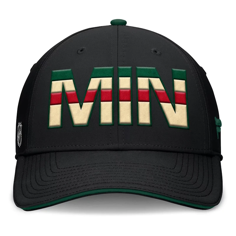 Fanatics Green Minnesota Wild Authentic Pro Rink Team Code Flex Hat