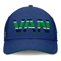 Fanatics Green Vancouver Canucks Authentic Pro Rink Team Code Flex Hat