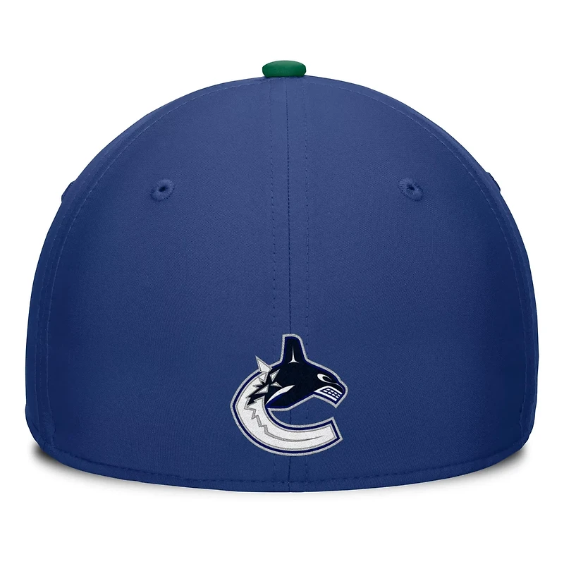 Fanatics Green Vancouver Canucks Authentic Pro Rink Team Code Flex Hat