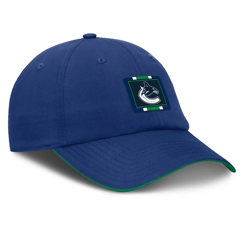 Fanatics Green Vancouver Canucks Authentic Pro Ripstop Adjustable Hat