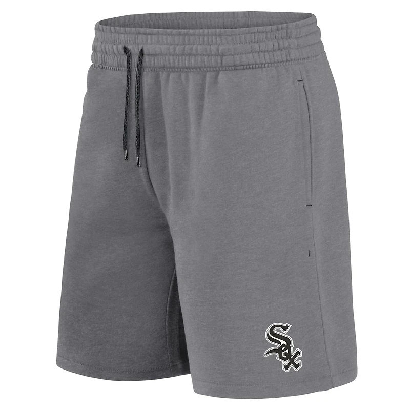 Fanatics /Heather Gray Chicago White Sox Arch T-Shirt  Shorts Combo Set