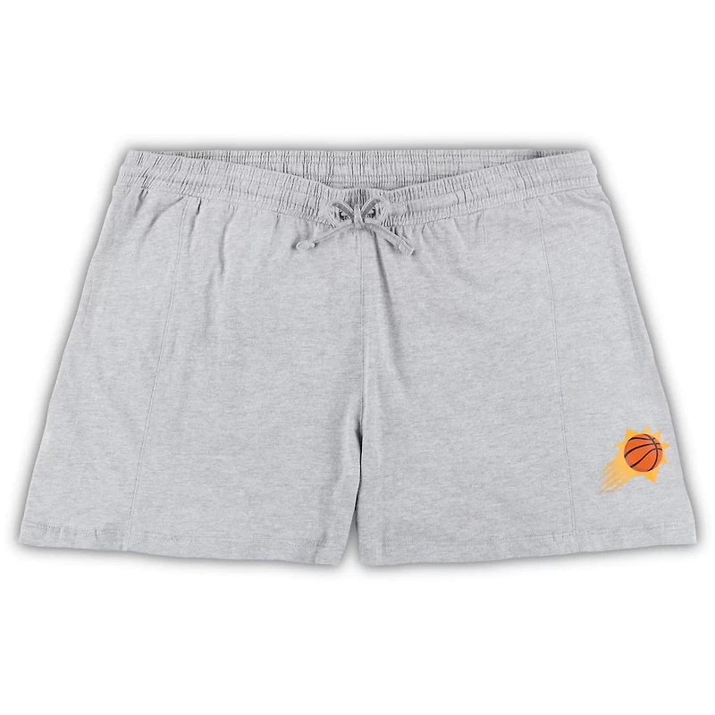 Fanatics /Heather Gray Phoenix Suns Plus T-Shirt  Shorts Combo Set