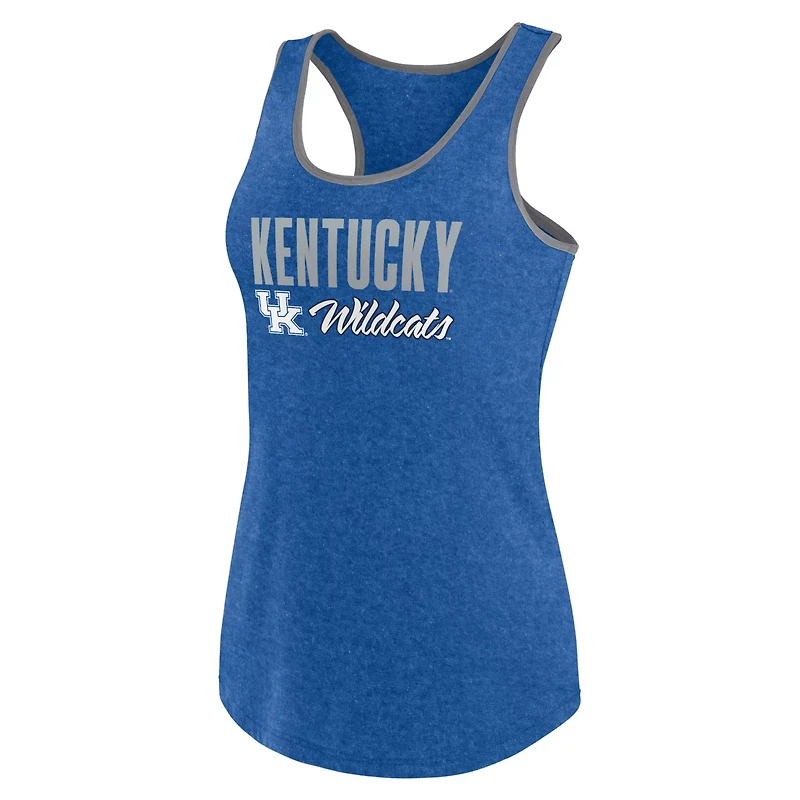 Fanatics Heather Kentucky Wildcats Fuel Racerback Tank Top