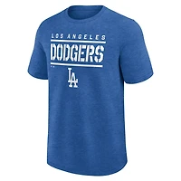 Fanatics Heather Los Angeles Dodgers Top Notch T-Shirt
