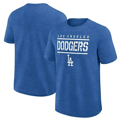 Fanatics Heather Los Angeles Dodgers Top Notch T-Shirt