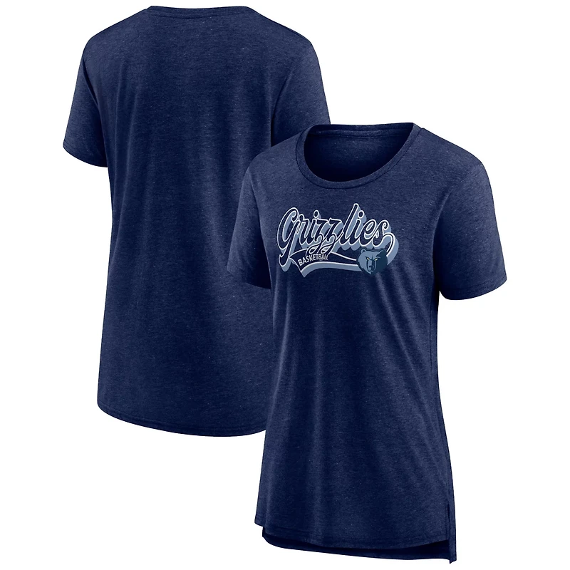 Fanatics Heather Memphis Grizzlies League Leader Tri-Blend T-Shirt