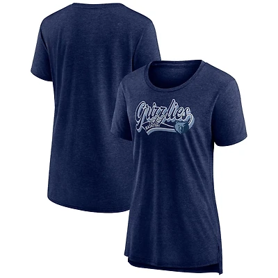 Fanatics Heather Memphis Grizzlies League Leader Tri-Blend T-Shirt