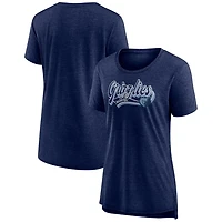 Fanatics Heather Memphis Grizzlies League Leader Tri-Blend T-Shirt