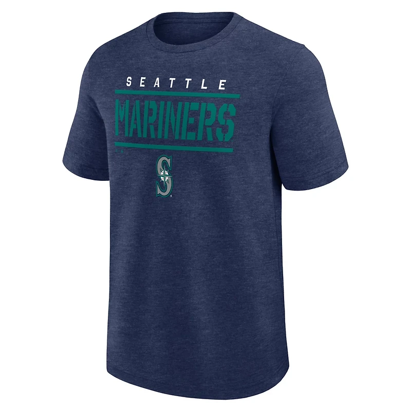 Fanatics Heather Seattle Mariners Top Notch T-Shirt