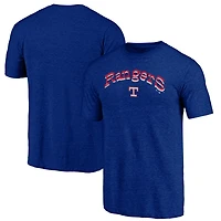 Fanatics Heather Texas Rangers Cooperstown Collection Series Sweep Tri-Blend T-Shirt