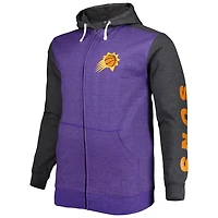 Fanatics /Heathered Black Phoenix Suns Big  Tall Down and Distance Full-Zip Hoodie