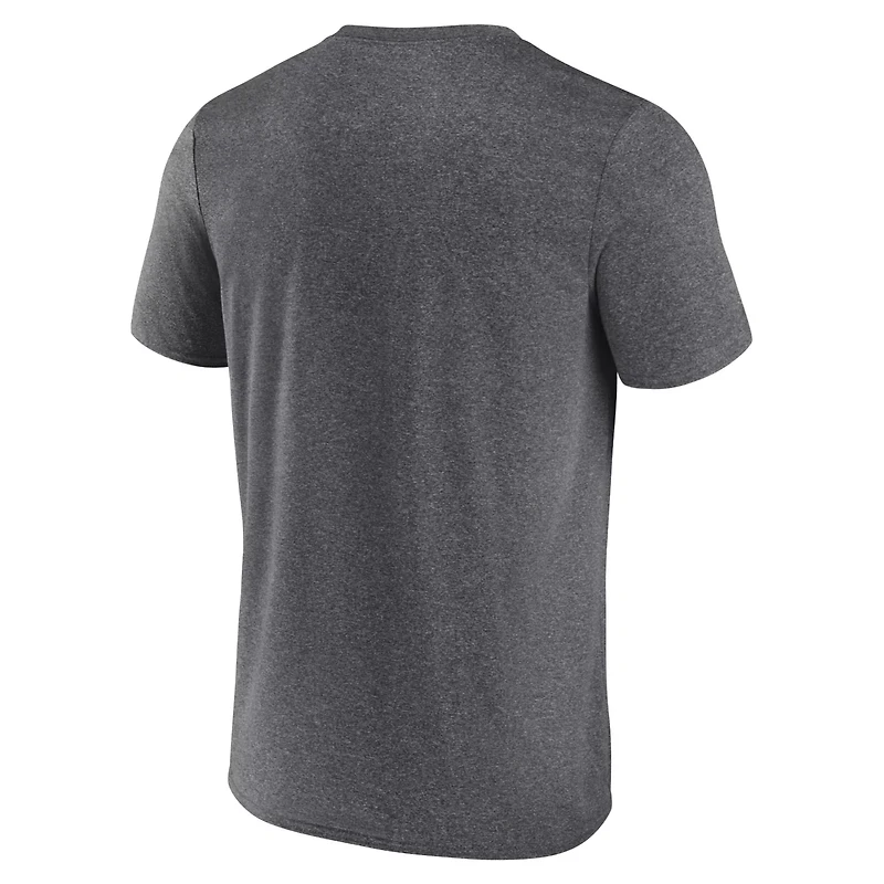 Fanatics Heathered Charcoal Los Angeles Kings Prodigy Performance T-Shirt