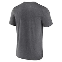 Fanatics Heathered Charcoal Los Angeles Kings Prodigy Performance T-Shirt