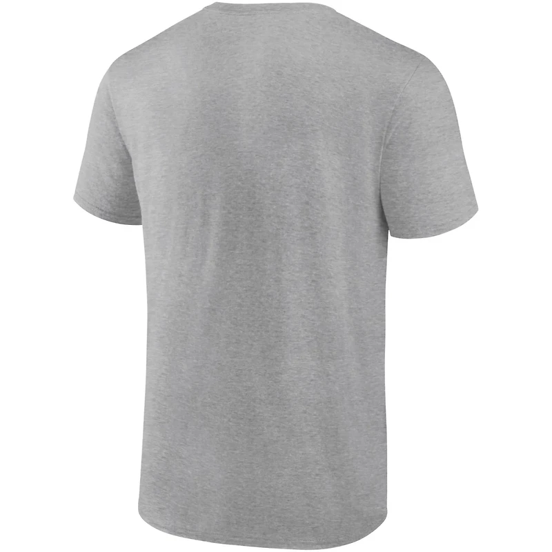 Fanatics Heathered Gray Seattle Mariners Iconic Go for Two T-Shirt
