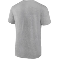 Fanatics Heathered Gray Seattle Mariners Iconic Go for Two T-Shirt
