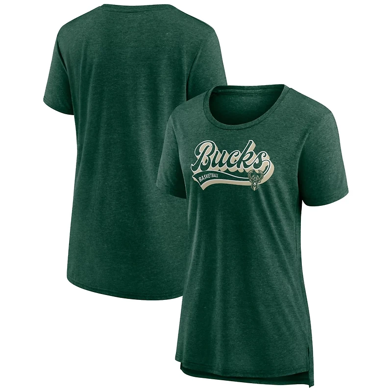 Fanatics Hunter Milwaukee Bucks League Leader Tri-Blend T-Shirt