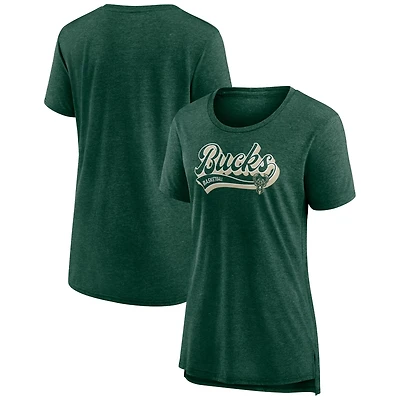 Fanatics Hunter Milwaukee Bucks League Leader Tri-Blend T-Shirt