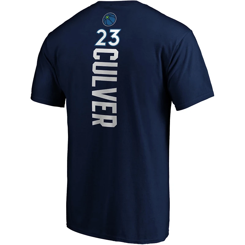 Fanatics Jarrett Culver Minnesota Timberwolves Playmaker Name  Number Logo T-Shirt