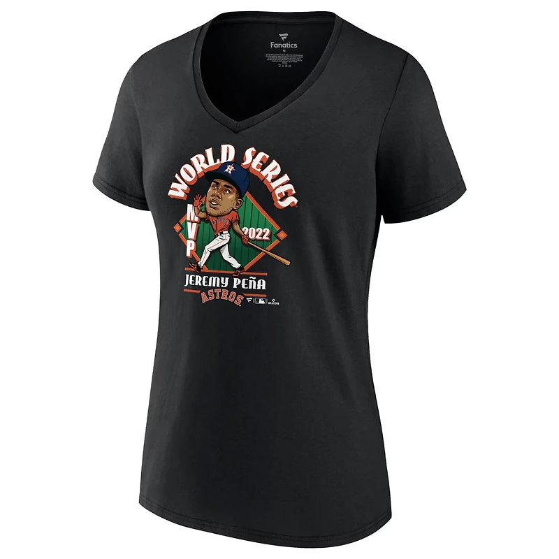 Fanatics Jeremy Pea Houston Astros 2022 World Series Champions MVP Plus Name  Number T-Shirt