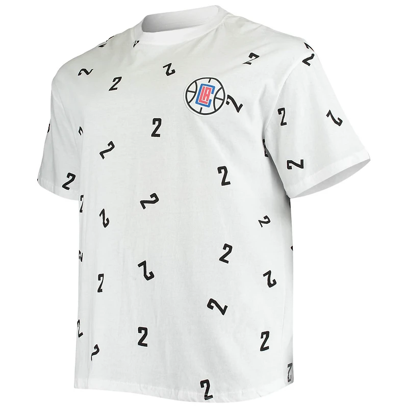 Fanatics Kawhi Leonard LA Clippers Big  Tall Allover Name  Number T-Shirt