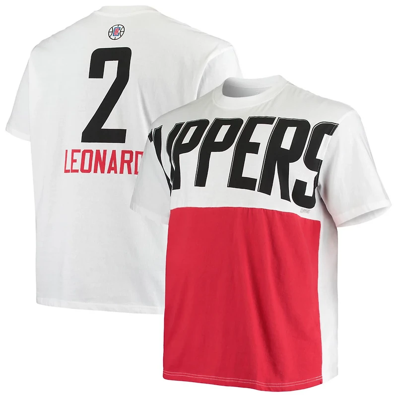 Fanatics Kawhi Leonard LA Clippers Big  Tall Yoke T-Shirt