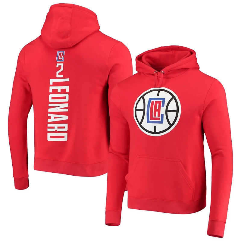 Fanatics Kawhi Leonard LA Clippers Playmaker Name  Number Fitted Pullover Hoodie