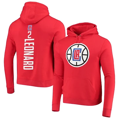 Fanatics Kawhi Leonard LA Clippers Playmaker Name  Number Fitted Pullover Hoodie
