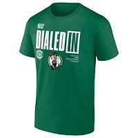 Fanatics Kelly Boston Celtics 2025 Atlantic Division Champions Locker Room T-Shirt
