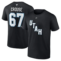 Fanatics Lawson Crouse Utah Hockey Club Authentic Stack Name  Number T-Shirt