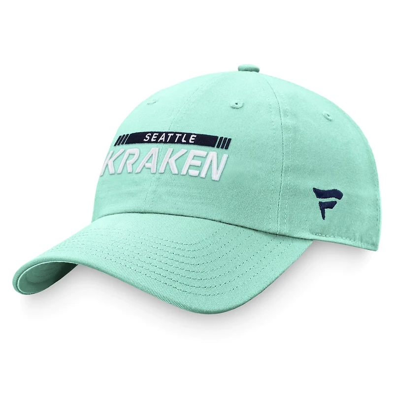 Fanatics Light Seattle Kraken Authentic Pro Rink Adjustable Hat