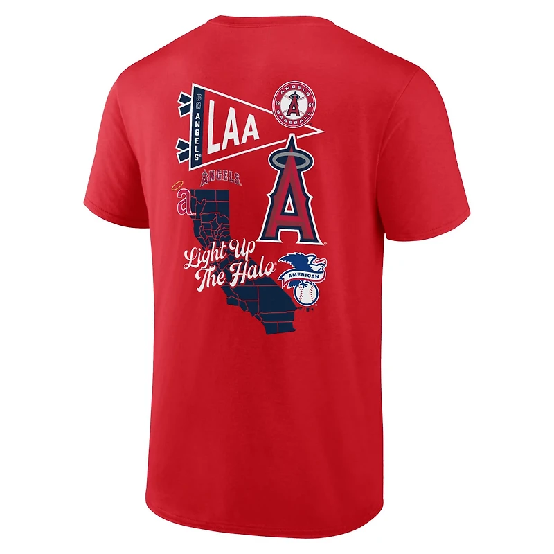 Fanatics Los Angeles Angels Split Zone T-Shirt