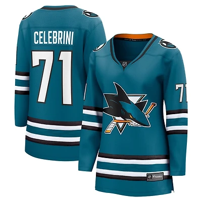Fanatics Macklin Celebrini San Jose Sharks Home Breakaway Jersey