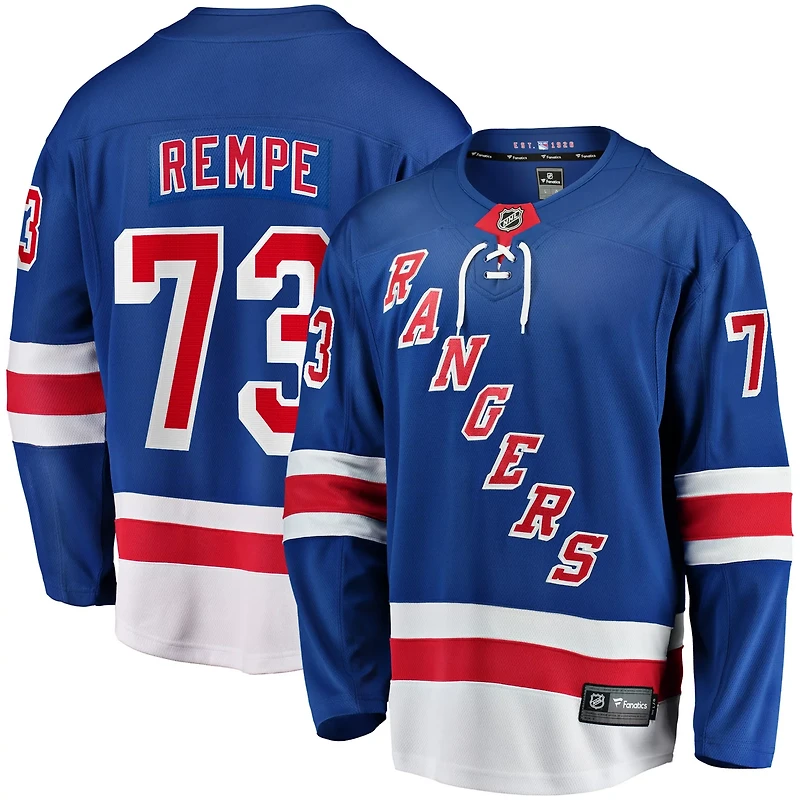 Fanatics Matt Rempe New York Rangers Home Breakaway Jersey