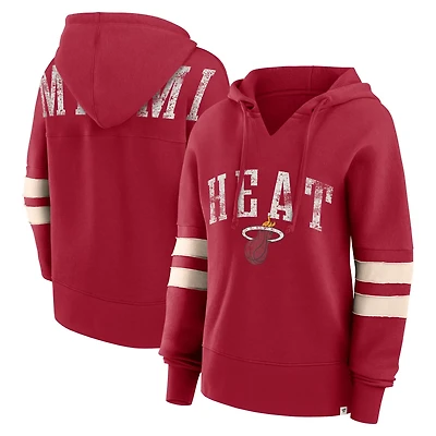 Fanatics Miami Heat Bold Move Dolman V-Neck High Hip Hoodie