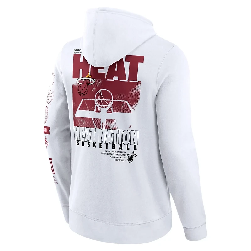 Fanatics Miami Heat Game Time Crossover Pullover Hoodie