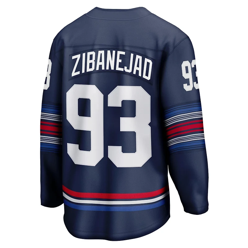 Fanatics Mika Zibanejad New York Rangers Alternate Premier Breakaway Player Jersey