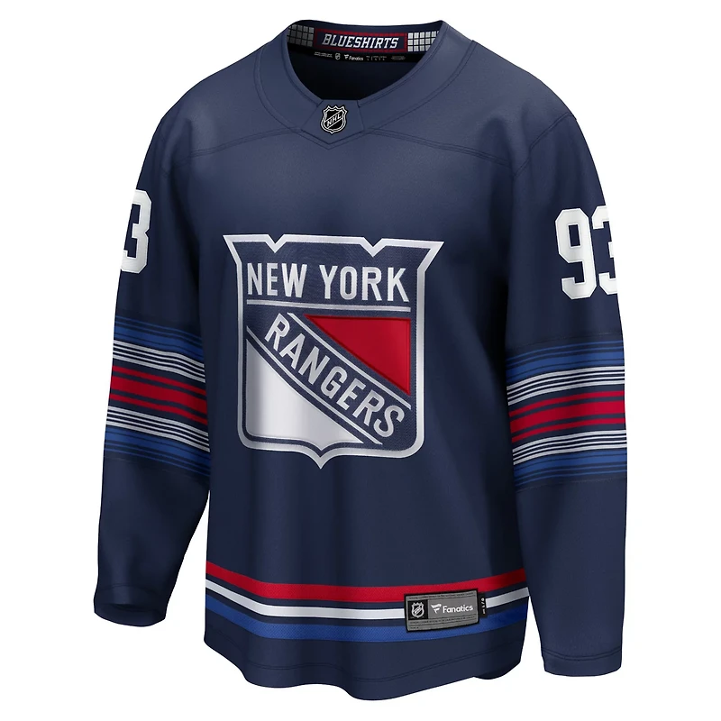 Fanatics Mika Zibanejad New York Rangers Alternate Premier Breakaway Player Jersey