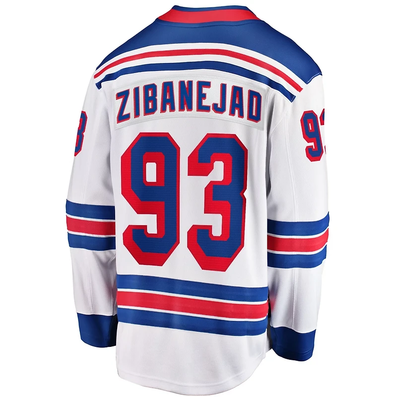 Fanatics Mika Zibanejad New York Rangers Away Premier Breakaway Player Jersey