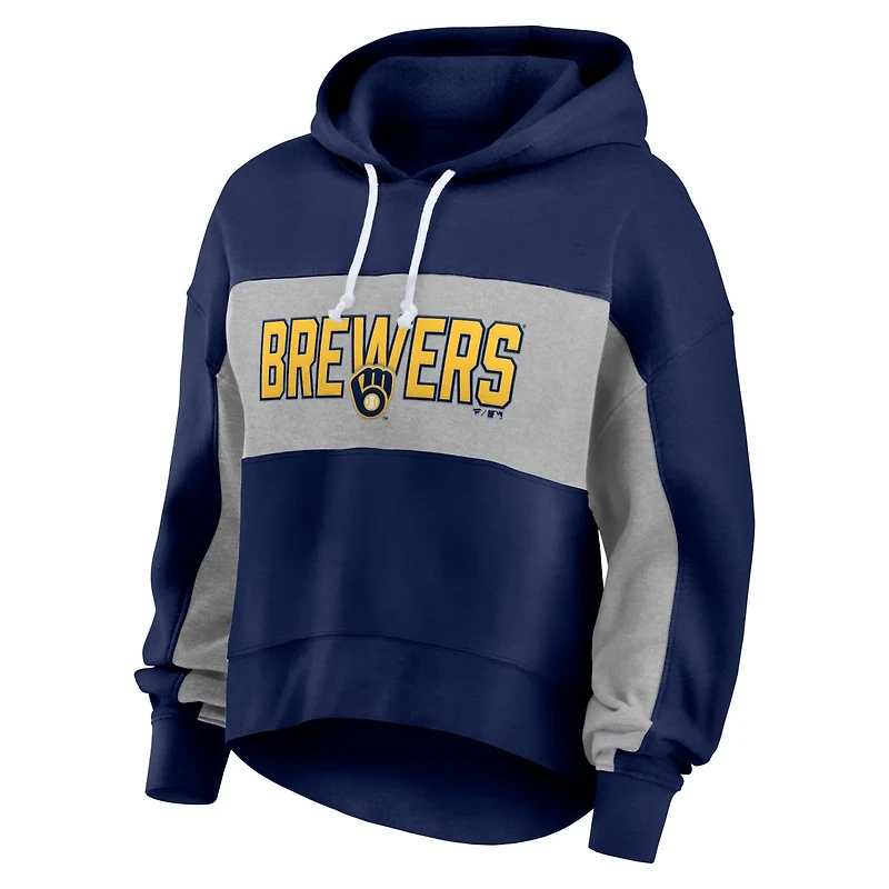 Fanatics Milwaukee Brewers Filled Stat Sheet Pullover Hoodie