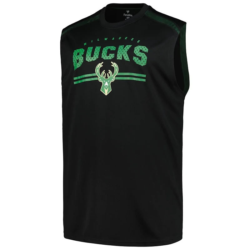Fanatics Milwaukee Bucks Big  Tall Birdseye Muscle Tank Top