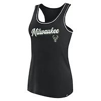 Fanatics Milwaukee Bucks Wordmark Logo Racerback Tank Top